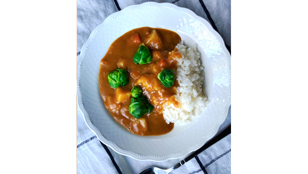 芽キャベツのカレー